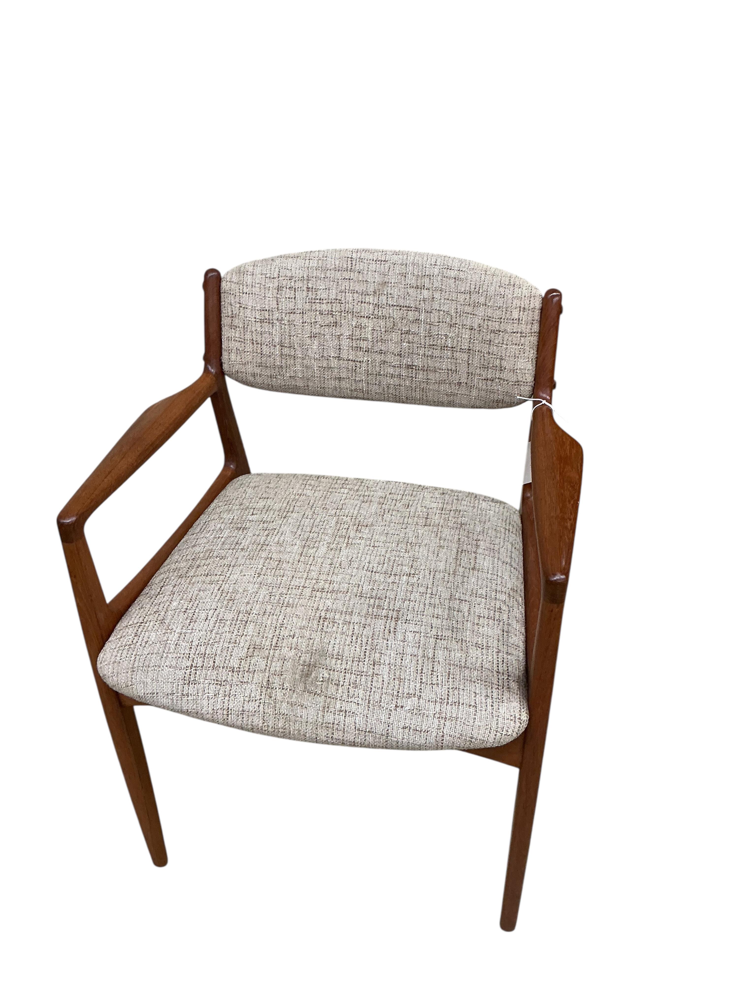 A pair of Eric Buck chairs, width 60cm, depth 50cm, height 72cm